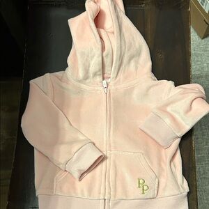 Posh Peanut Blush Pink Kids Zip-Up Hoodie